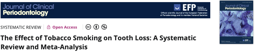 Strengthen tobacco control to prevent 26 million cases of tooth loss